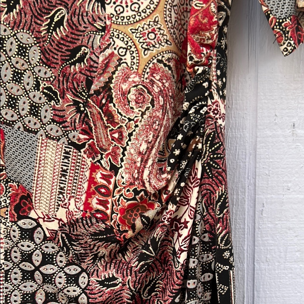 Connected Apparel Multicolor Patchwork Mini Dress - image 4